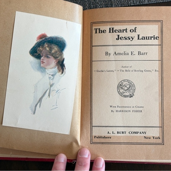 Vintage Antique Decor Book The Heart of Jessy Laurie 1907 Victoria Barr - Picture 2 of 6